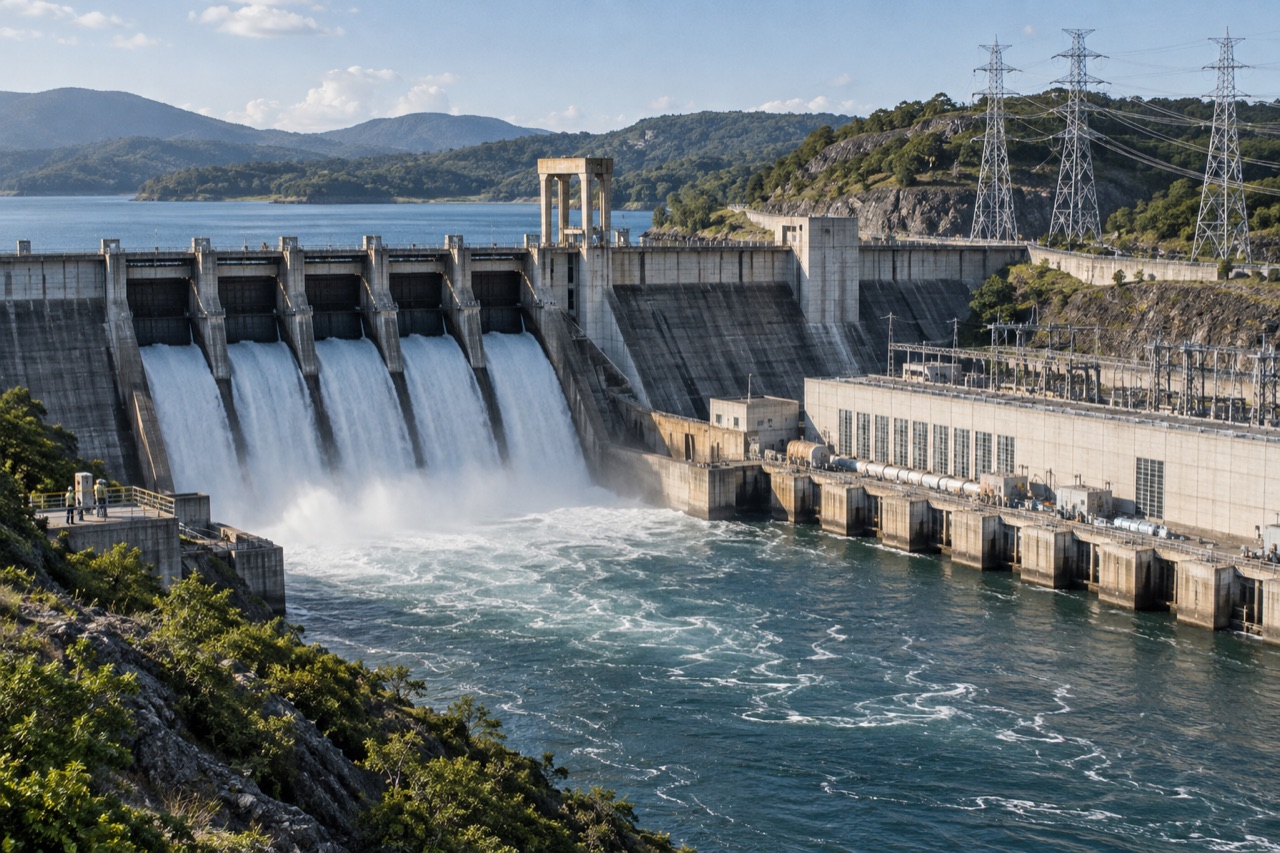 Infraestrutura de usina hidrelétrica